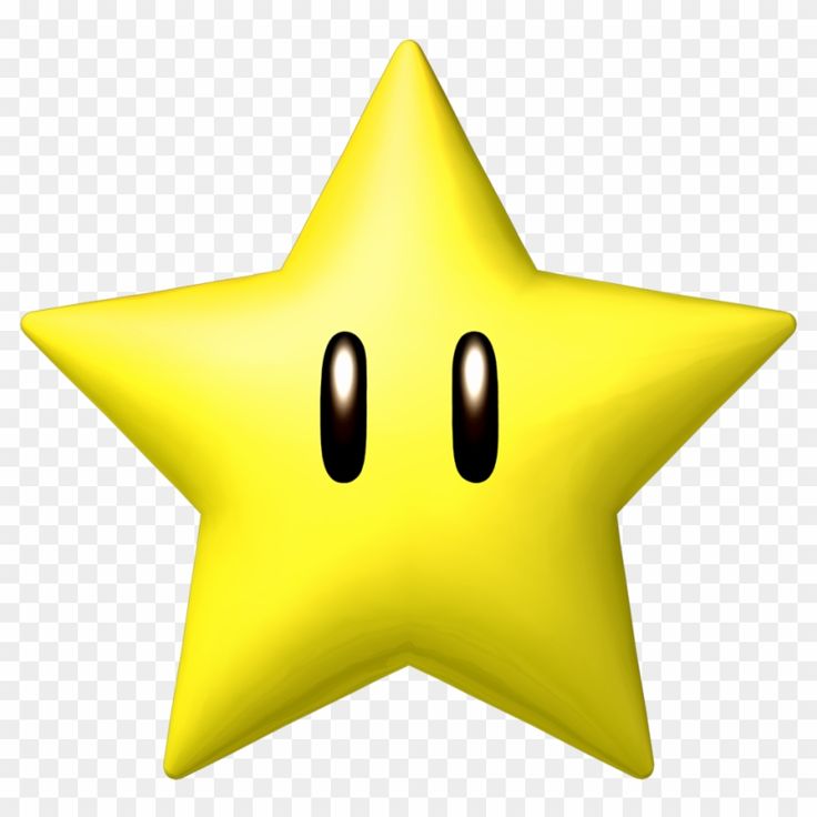 a yellow star with two eyes on it