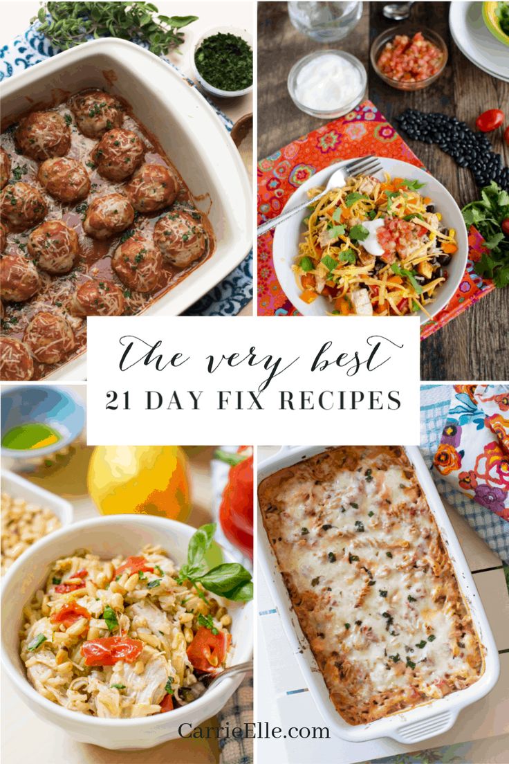 the very best 21 day fix recipes