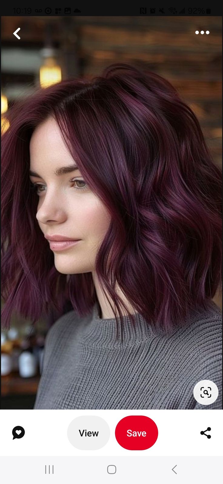 Plum Hair Color Short, Dark Plum Brown Hair, Plum Brown Hair, Plum Hair Color, Hair Color Plum, Plum Hair, Medium Skin Tone, Hair Medium, Short Hair Color