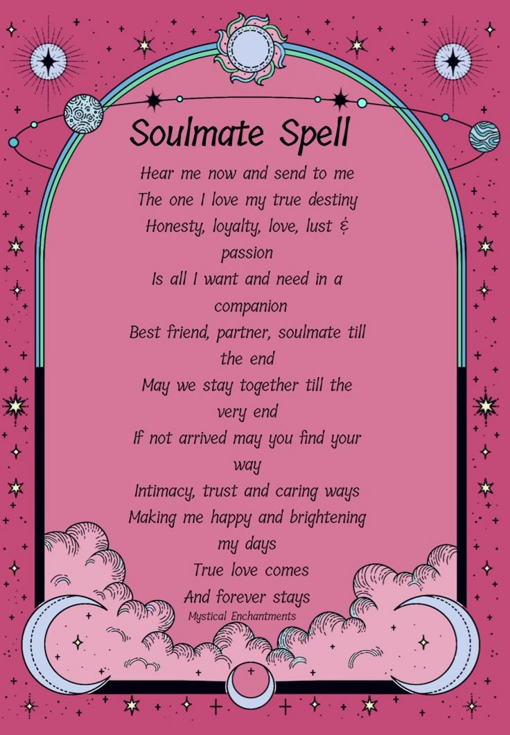 Soulmate spell Love Chants, Conjure Magic, Witchcraft Love, Manifestation Spells, Witchcraft Spells For Beginners, Witch Spells, Spells For Beginners, Easy Spells, Witch Things