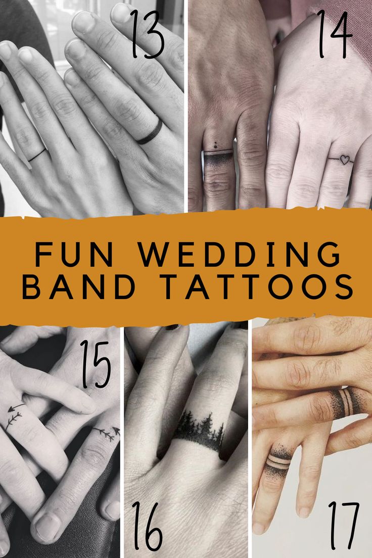 different wedding tattoos with the words fun wedding tattoo ideas