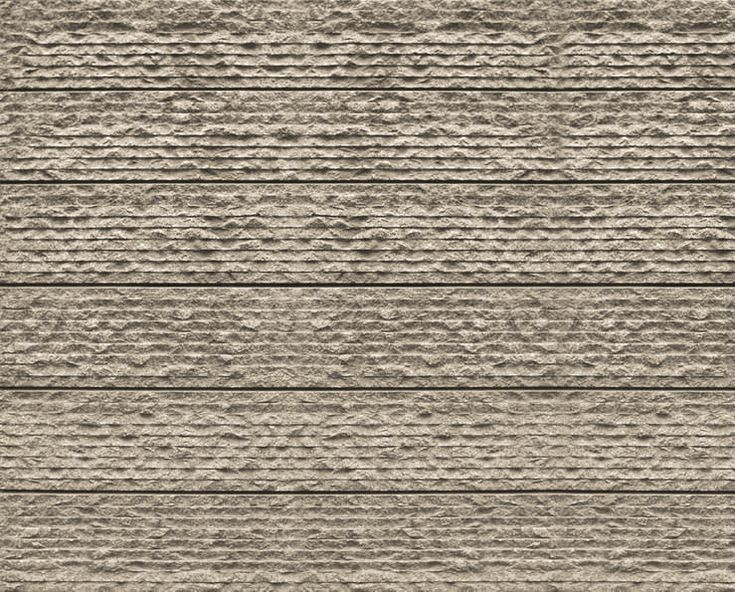 a beige rug with wavy lines on the top and bottom, in different shades of grey