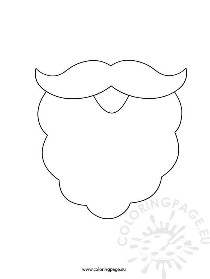 a drawing of a beard with a mustache on the top and an oval shape in the middle