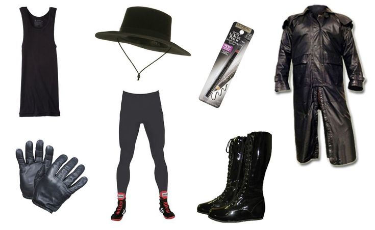 The Undertaker Costume Wwe Undertaker Costume, Undertaker Costume, Diy Wwe, Wwe Costumes, Awesome Halloween Costumes, Leather Duster, Undertaker Wwe, Watch Wrestling, Goth Shoes