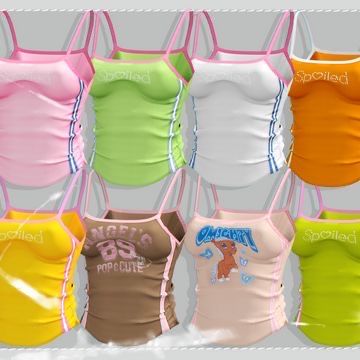 six different colors of women's swimsuits with the same design on them