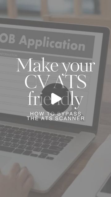 a person typing on a laptop with the words make your cvats friendly