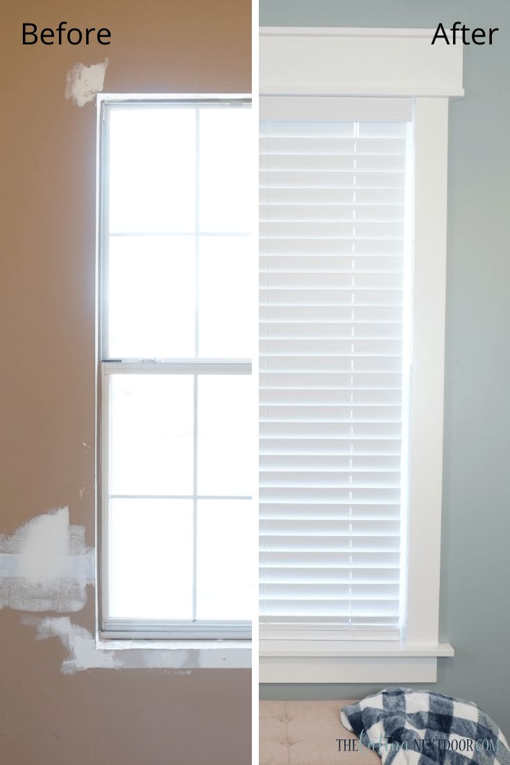 Window Trim DIY Bedroom Window Trim Ideas, Window Edge Design, Inside Window Trim, Window Moulding Ideas, Window Trim Ideas Interior, Window Trim Styles, Window Framing, Craftsman Window, Craftsman Window Trim