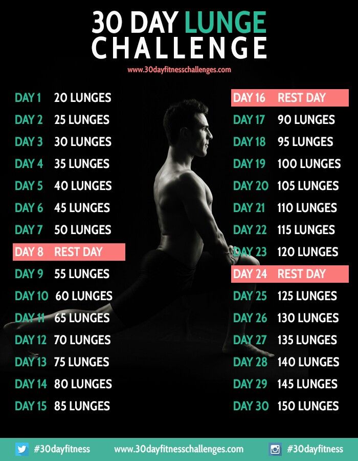 the 30 day lunch challenge is displayed on an iphone screen, and it's time to