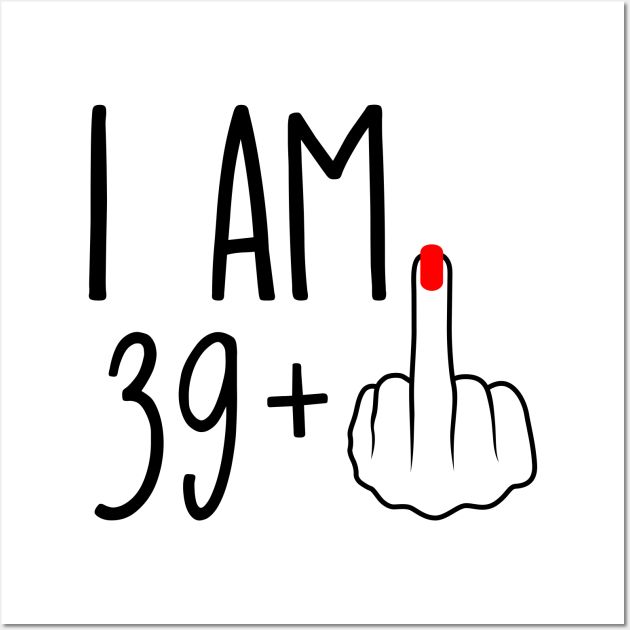 i am 40 plus sign with the number forty - five in black and red on a white background