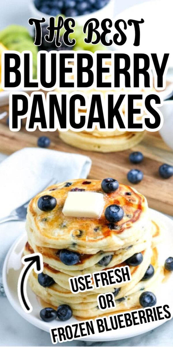 the best blueberry pancakes use fresh or frozen blueberries