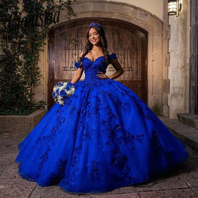 Royal Blue Quince Dress, Quince Blue, Blue Quince Dress, Royal Blue Ball Gown, Royal Blue Quinceanera Dresses, Quince Planning, Blue Quinceanera Dresses, Royal Blue Quinceanera, Quinceanera Theme