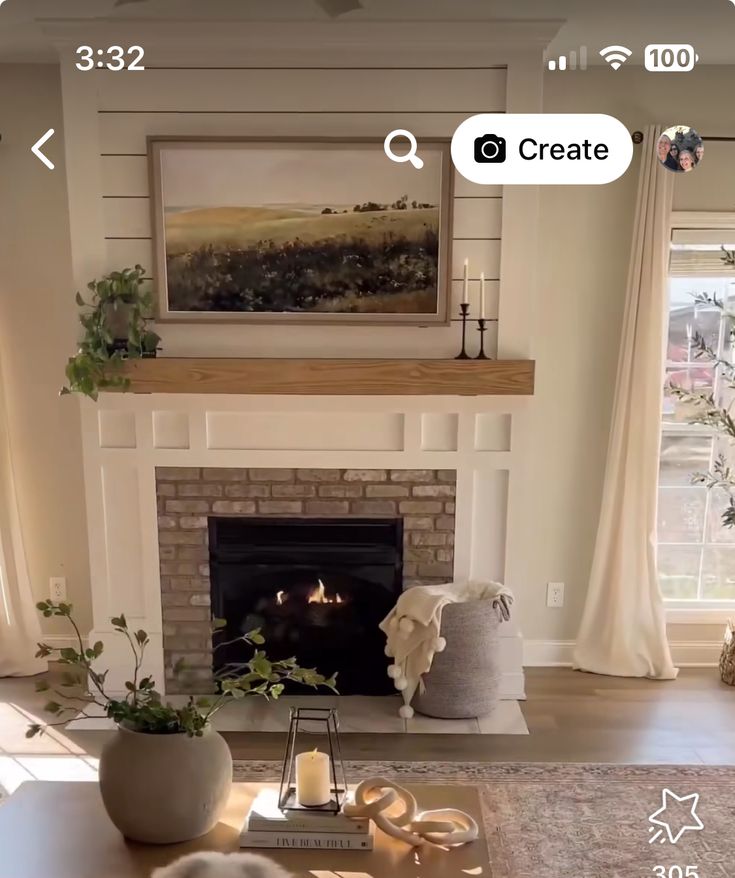 a living room filled with furniture and a fire place