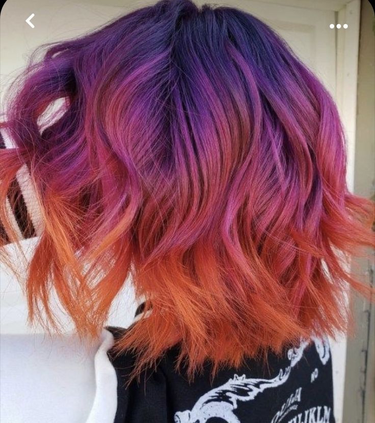 Fashion Color Hair, Sunset Hair Color, Fashion Hair Color, Sunset Hair, Vivid Hair, Fall Tones, Winnipeg Canada, Vivid Hair Color, Cute Hair Colors