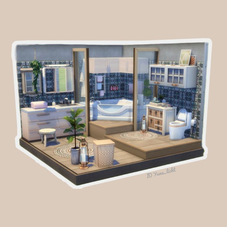 Sims 4 cozy bathroom, no cc. My ID is Yuna_licht. #ts4 #sims4 #sims4bathroom #ts4bathroom Appease The Gnomes Sims 4, Sims 4 Spa Bathroom, Sims Bathroom No Cc, Sims No Cc Rooms, Sims Room Ideas No Cc, Sims 4 Cute Bathroom, Sims Small Bathroom, Sims 4 Decor No Cc, Sims Bathroom Ideas No Cc