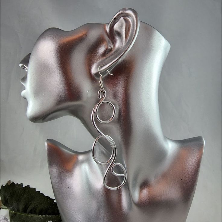 Handcrafted Lady A Designs Silver Aluminum Wire Earrings. See Photos For Size. Earrings’s Are Lightweight And Will Convert To Clip On Just Leave A Comment. Connector Earrings, Luxury Earrings With Ear Wire For Jewelry Making, Instuctions On Make Art Deco Wire Diadam, Free Wig Jig Patterns, Adult Wig Jig Patterns Free, Wire Jewelry Closures, Wire Wrapped Earrings My Wired Imagination, Wire Worked Earrings, Wire Work Jewelry Greatergood