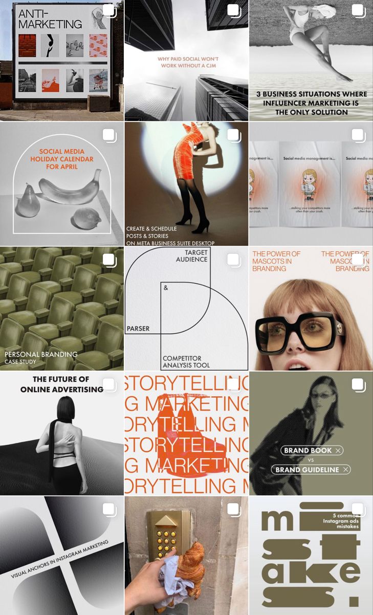 many different types of posters are shown in this collage, including one woman with glasses and