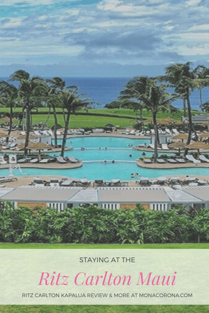 an advertisement for the riz carlton mau resort