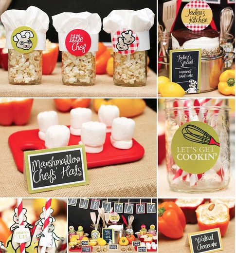 a series of photos showing different food items and labels on display in jars, with the words marshmallows treats written below