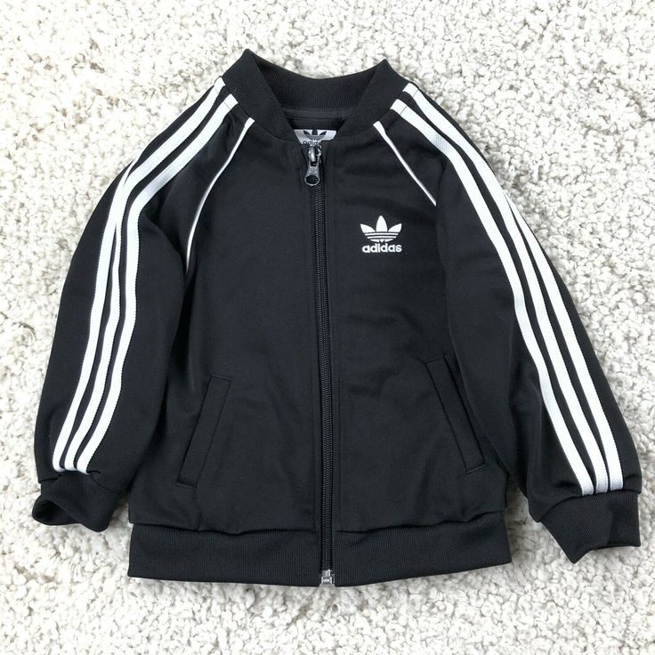 Reborn Clothes, Jacket Adidas, Adidas Track Jacket, Adidas Outfit, Adidas Track, Logo Black, Track Jacket, Track Jackets, School Outfits