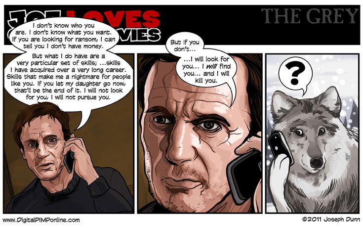 the comic strip shows two men talking on their cell phones and one is holding a phone up to his ear