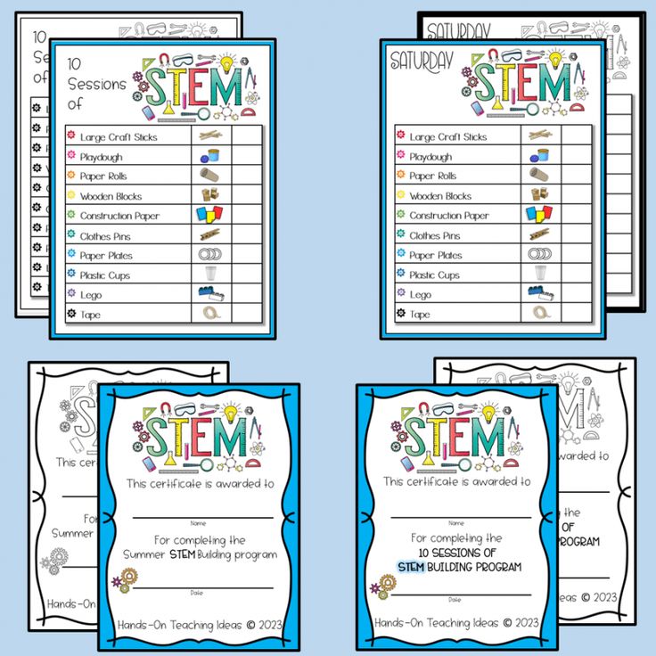 10 Exciting STEM Activities with Just 10 Materials Completion Certificate, Summer Stem, Steam Ideas, Stem Programs, Types Of Play, Stem Activity, Stem For Kids, Stem Challenges, Construction Paper