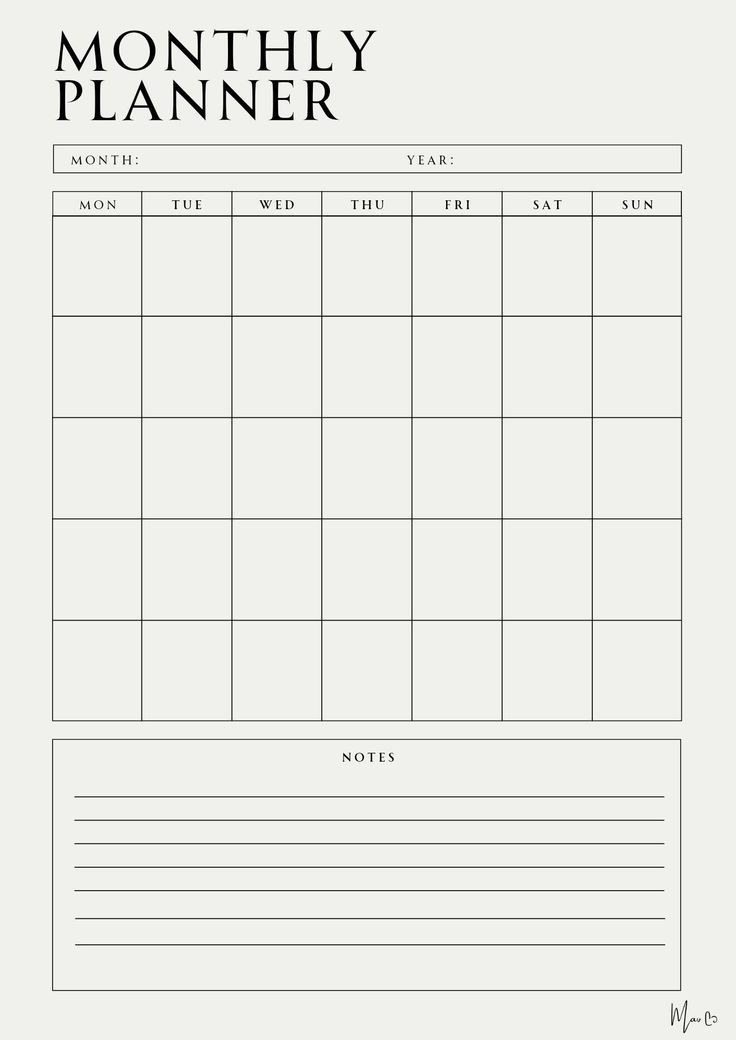 Free Monthly Planner Goodnotes Monthly Calendar Template Free, School Organization Notes Planners, Online Planner Template, Goodnotes Calendar, Study Planner Printable Free, Planner Template Aesthetic, Free Monthly Planner, Free Printable Monthly Planner, Template Study