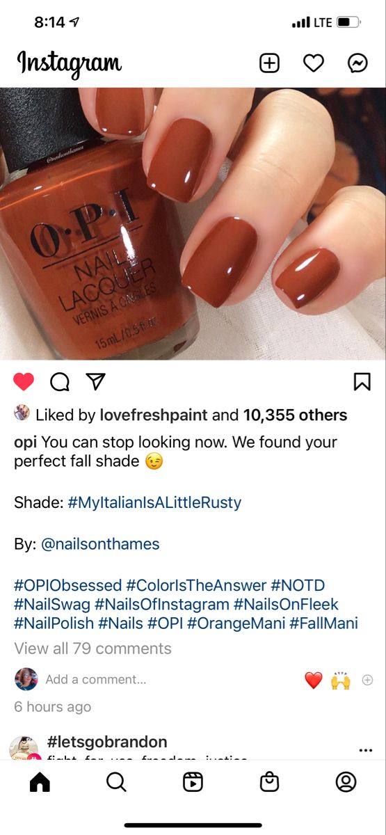 Fall Finger Nail Colors, Spice Nail Color, Fall Nail Colors 2023 Orange, Fall Nails Cinnamon, Cinnamon Nail Color, Thanksgiving Gel Nails Colors, Pumpkin Colored Nails, Dip Powder Nails Colors Fall 2023, Copper Gel Nails