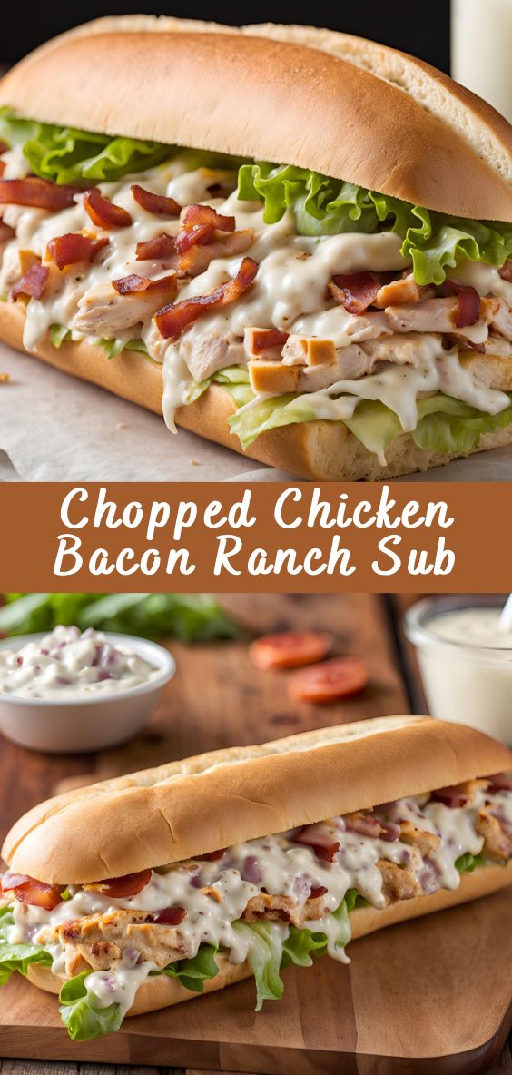 this is a chicken bacon ranch sub sandwich