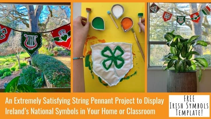 an extremely st patrick's day project to display ireland's national symbols in your home or classroom