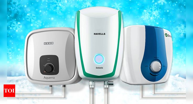 three different types of hand dryers in front of a blue background with snowflakes