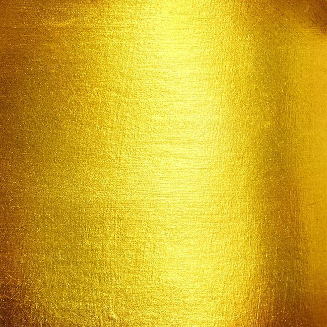 the texture of gold foil is very bright and shiny, as well as it's metallic