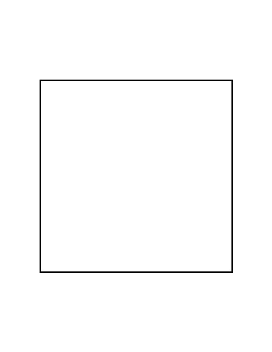 a square is shown in black and white