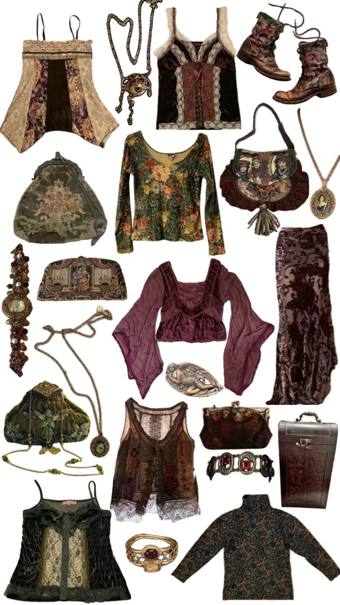 Whimsigoth Essentials, Outfits Whimsigoth, Hippy Witch, Dark Hippy Aesthetic, Witchy Hippie Outfits, Whimsigoth Fits, Winter Bohemian Outfits, Witch Aesthetic Clothes, Green Fairy Aesthetic Clothes