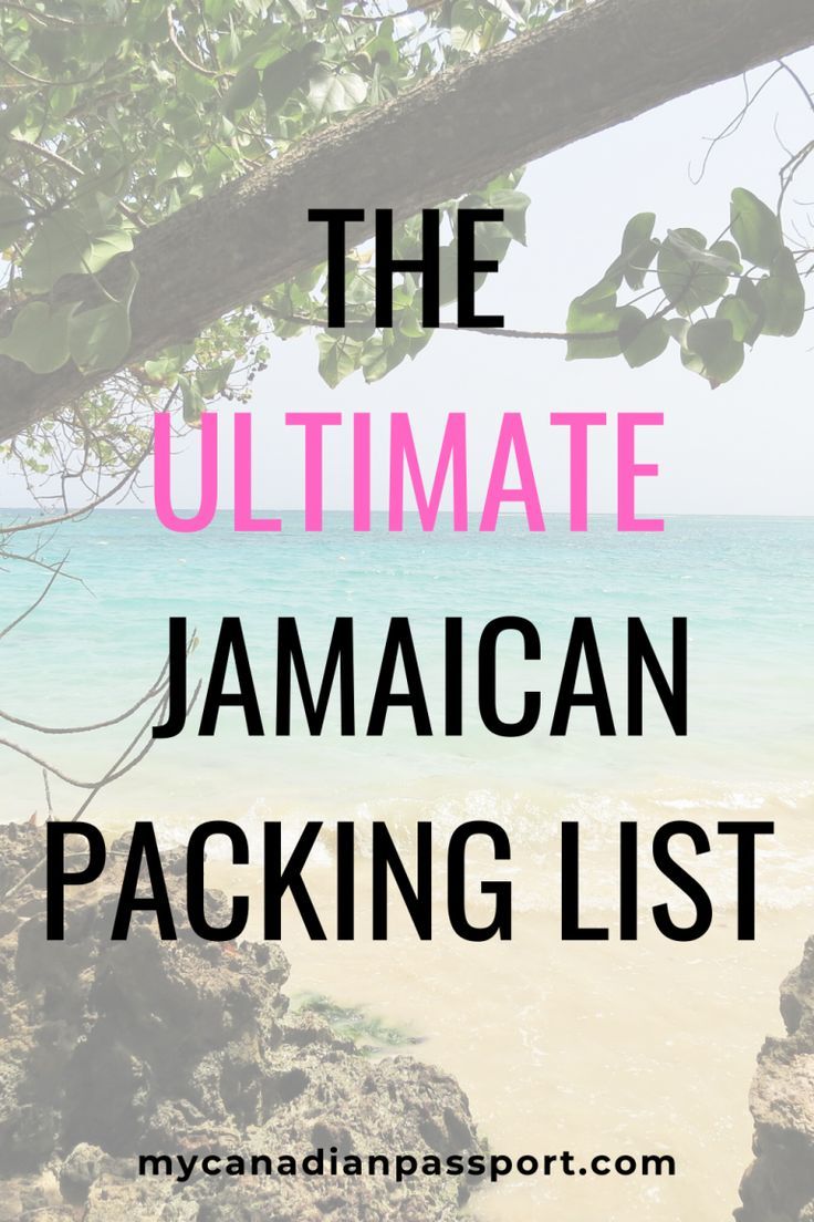 the ultimate jamaican packing list with text overlay that reads,'the ultimate jamaican packing list '