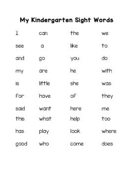 the sight words worksheet for children to learn how to read and understand them