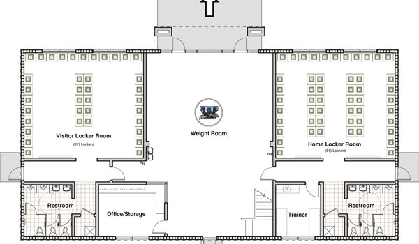 the floor plan for an office building