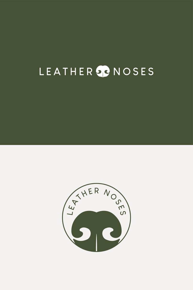 the logo for leather nosees is shown in green and white, with an image of a