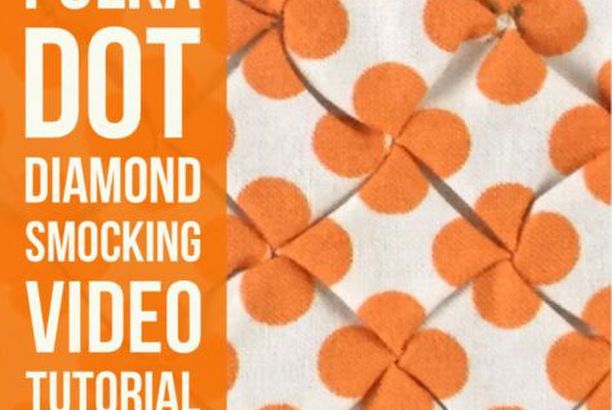 Video tutorial: polka dot smocking How To Embroider Polka Dots, Smocking Dots Transfers, Smocking Patterns Tutorials Pillows, Free Smocking Plates, Textured Quilt, Smocking Tutorial, Origami Fashion, Smocking Patterns, Fabric Origami