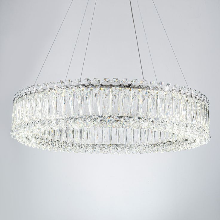 a large crystal chandelier hanging from the ceiling