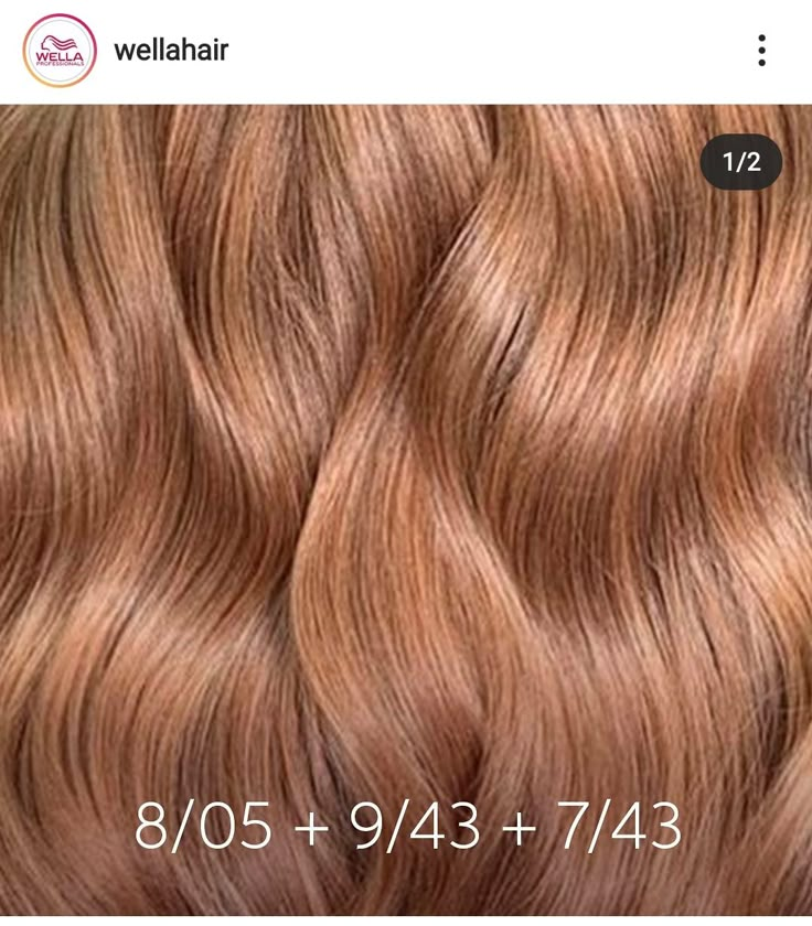 Hair Formulas, Light Auburn Hair, Hair Color Guide, Wella Hair Color, Gold Hair Colors, Copper Rose Gold, Hair Color Caramel, Peach Hair, Hair Toner