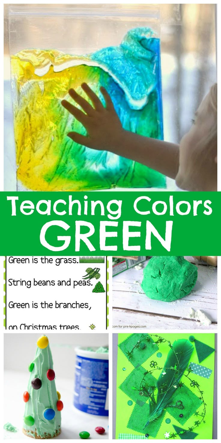 teaching colors green is the best way to teach kids how to paint and decorate it