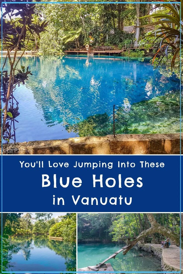 blue holes in vanauu are the best things to see and do on this tropical island