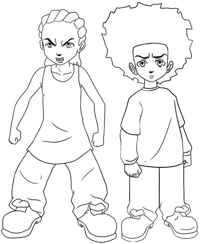 two kids with afro hair standing next to each other