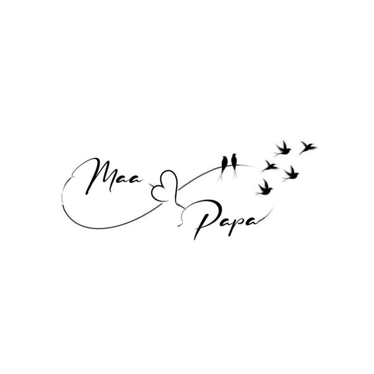 the logo for mr and mrs paper, with birds flying in the sky above it