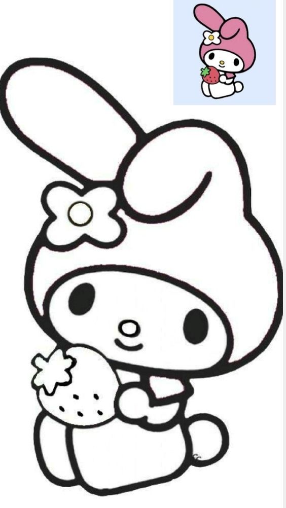 an image of a hello kitty with ice cream