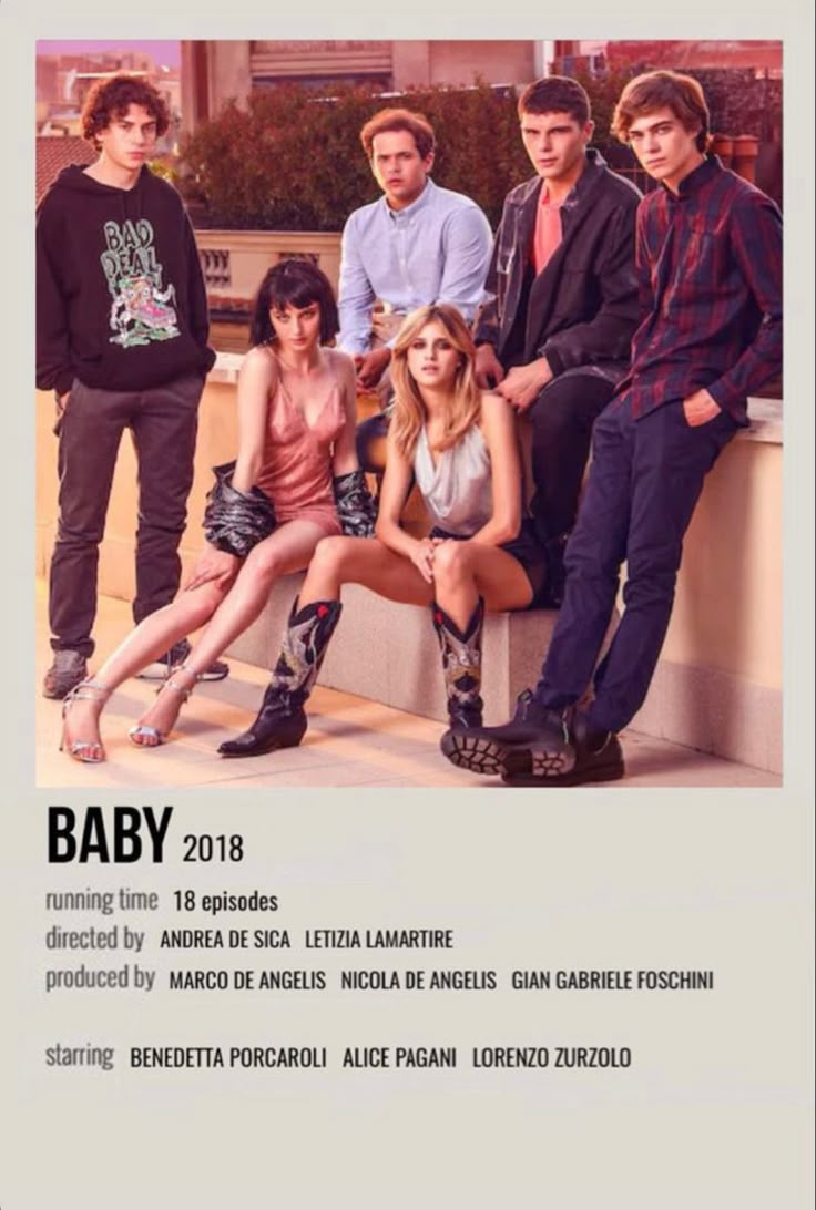 the poster for baby, starring actors from left to right are nick and avanna