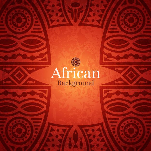 an african background with red and black designs