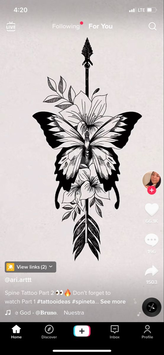 an image of a tattoo design on the app store's phone screen, which is also available for all users