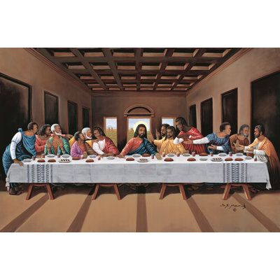 a painting of the last supper of jesus