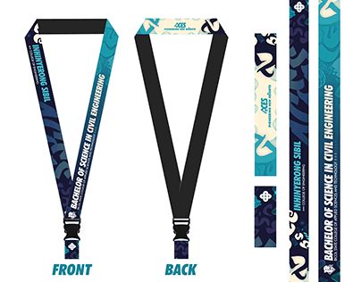 the front and back of skis with straps